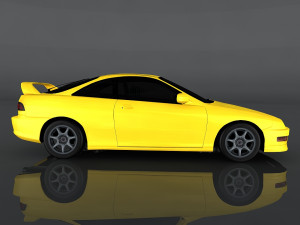 acura integra 2001 Modello 3D