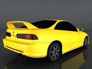 acura integra 2001 Modello 3D