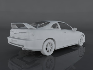 acura integra 2001 Modello 3D