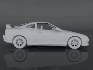 acura integra 2001 Modello 3D