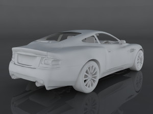 aston martin v12 vanquish 3Dモデル