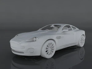 aston martin v12 vanquish 3D Model