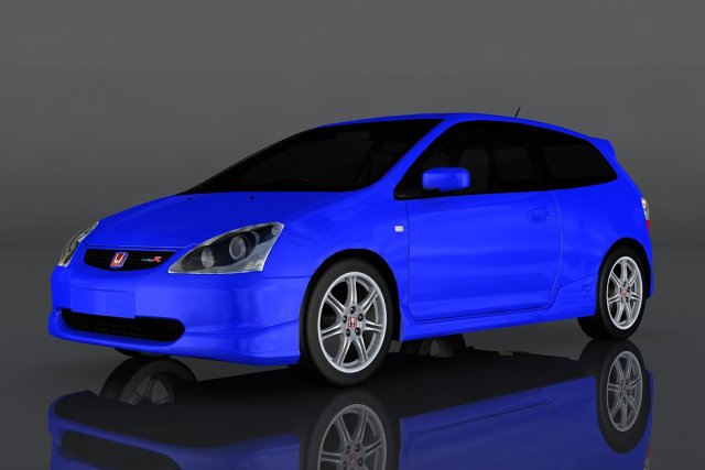 honda civic Modelo 3D .c4d .max .obj .3ds .fbx .stl .blend 