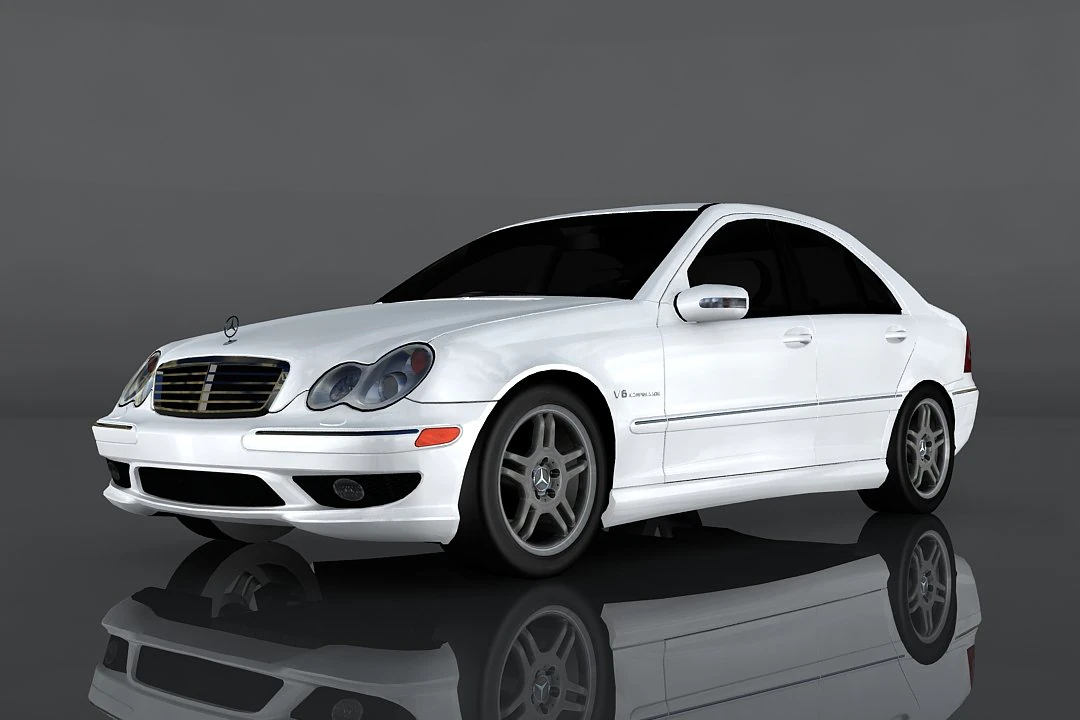 mercedes-benz c 32 amg 3D Model .c4d .max .obj .3ds .fbx .stl .blend 