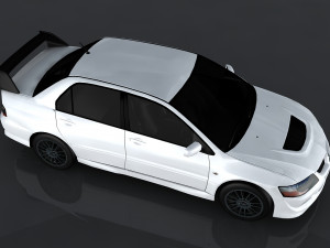 mitsubishi lancer evolution Model 3D