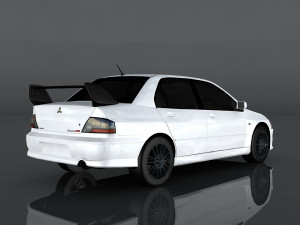 mitsubishi lancer evolution Model 3D