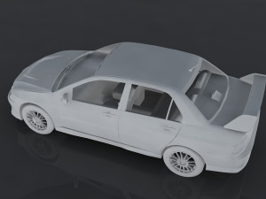 mitsubishi lancer evolution Model 3D