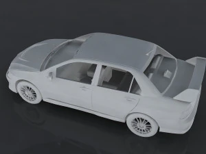 mitsubishi lancer evolution 3D Model