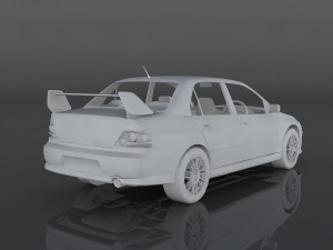 mitsubishi lancer evolution Model 3D