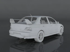 mitsubishi lancer evolution 3D Model