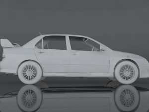 mitsubishi lancer evolution Model 3D