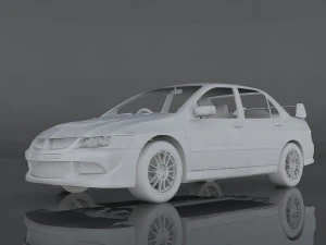 mitsubishi lancer evolution 3D Model