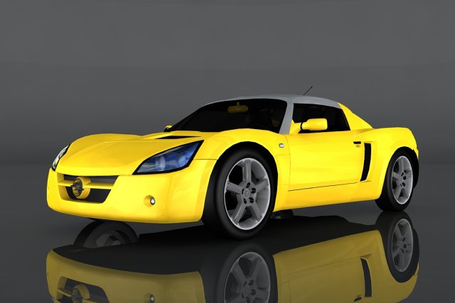 opel speedster turbo 3D मॉडल .c4d .max .obj .3ds .fbx .stl .blend 