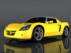 opel speedster turbo 3D Модель