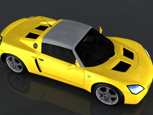 opel speedster turbo 3D मॉडल