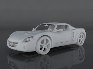 opel speedster turbo 3D मॉडल