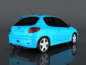 peugeot 206 rc 3Dモデル