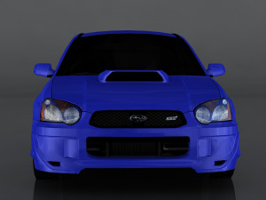 2004 subaru impreza wrx sti 3D Модель