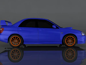 2004 subaru impreza wrx sti 3D Model
