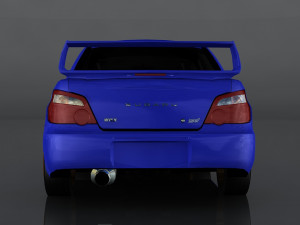 2004 subaru impreza wrx sti 3D Модель