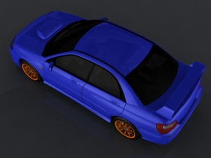 2004 subaru impreza wrx sti 3D Модель
