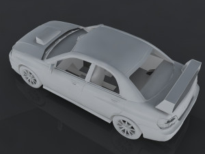2004 subaru impreza wrx sti 3D Модель