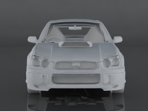 2004 subaru impreza wrx sti 3D Модель