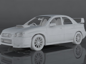 2004 subaru impreza wrx sti 3D Модель