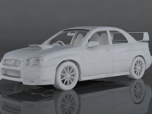 2004 subaru impreza wrx sti 3D Model