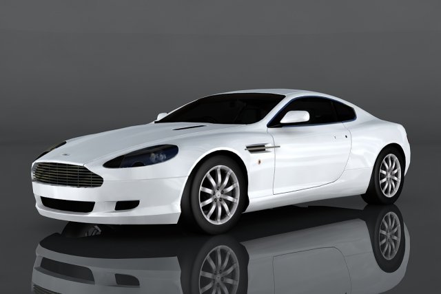 aston martin db9 3D Model .c4d .max .obj .3ds .fbx .stl .blend 