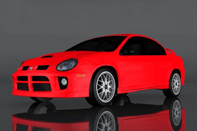 dodge srt4 3D Model .c4d .max .obj .3ds .fbx .stl .blend 