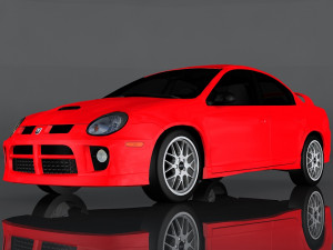 dodge srt4 3D मॉडल