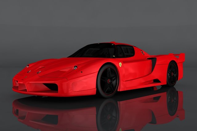 ferrari fxx Model 3D .c4d .max .obj .3ds .fbx .stl .blend 