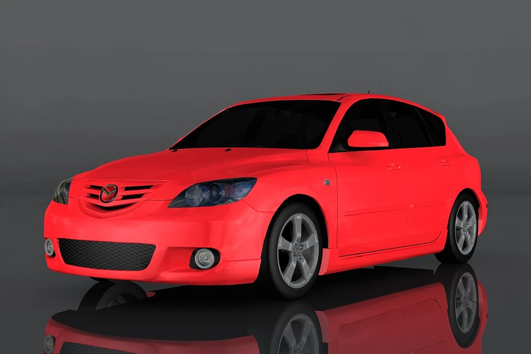 mazda axela sport 23s 3D Model .c4d .max .obj .3ds .fbx .stl .blend 