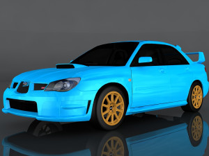 subaru impreza wrx sti 3D 模型
