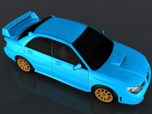 subaru impreza wrx sti Modello 3D