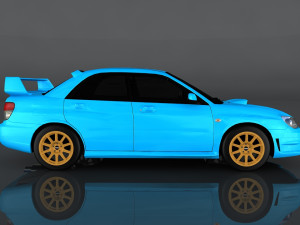 subaru impreza wrx sti Modello 3D