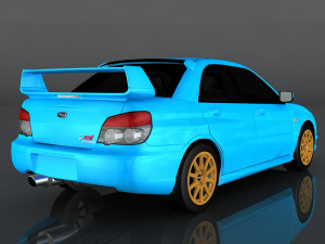 subaru impreza wrx sti Modello 3D