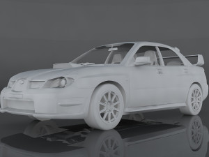 subaru impreza wrx sti Modello 3D