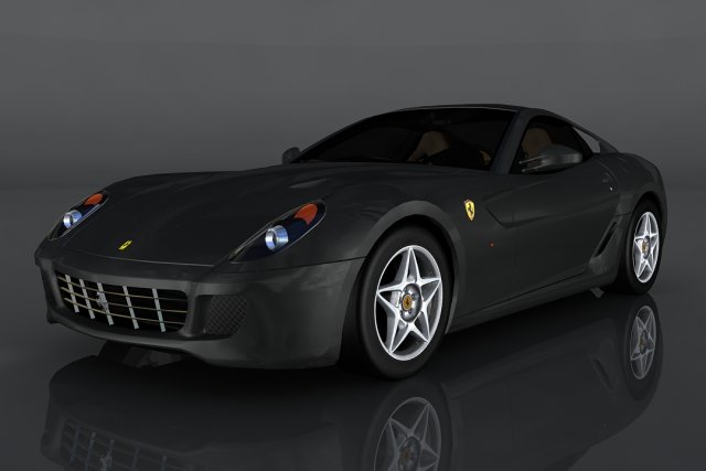 ferrari 599 gtb fiorano 3D Model .c4d .max .obj .3ds .fbx .stl .blend 