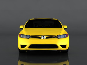 honda civic si coupe 3D Model