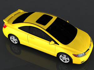 honda civic si coupe 3D Model
