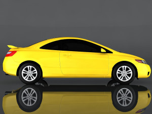 honda civic si coupe 3D Model