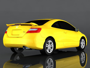 honda civic si coupe 3D Model