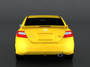honda civic si coupe 3D Model