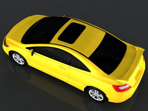 honda civic si coupe 3D Model