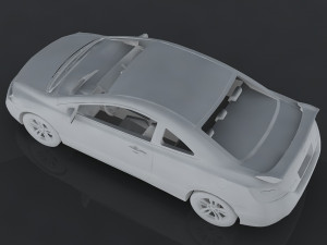 honda civic si coupe 3D Model