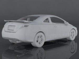 honda civic si coupe 3D Model
