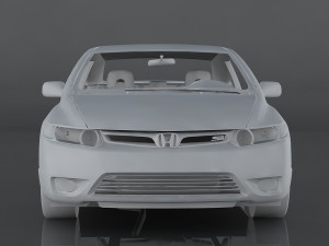 honda civic si coupe 3D Model