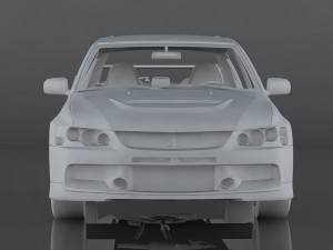 2006 mitsubishi lancer evolution ix mr 3Dモデル
